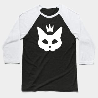 Cat Queen - White Baseball T-Shirt